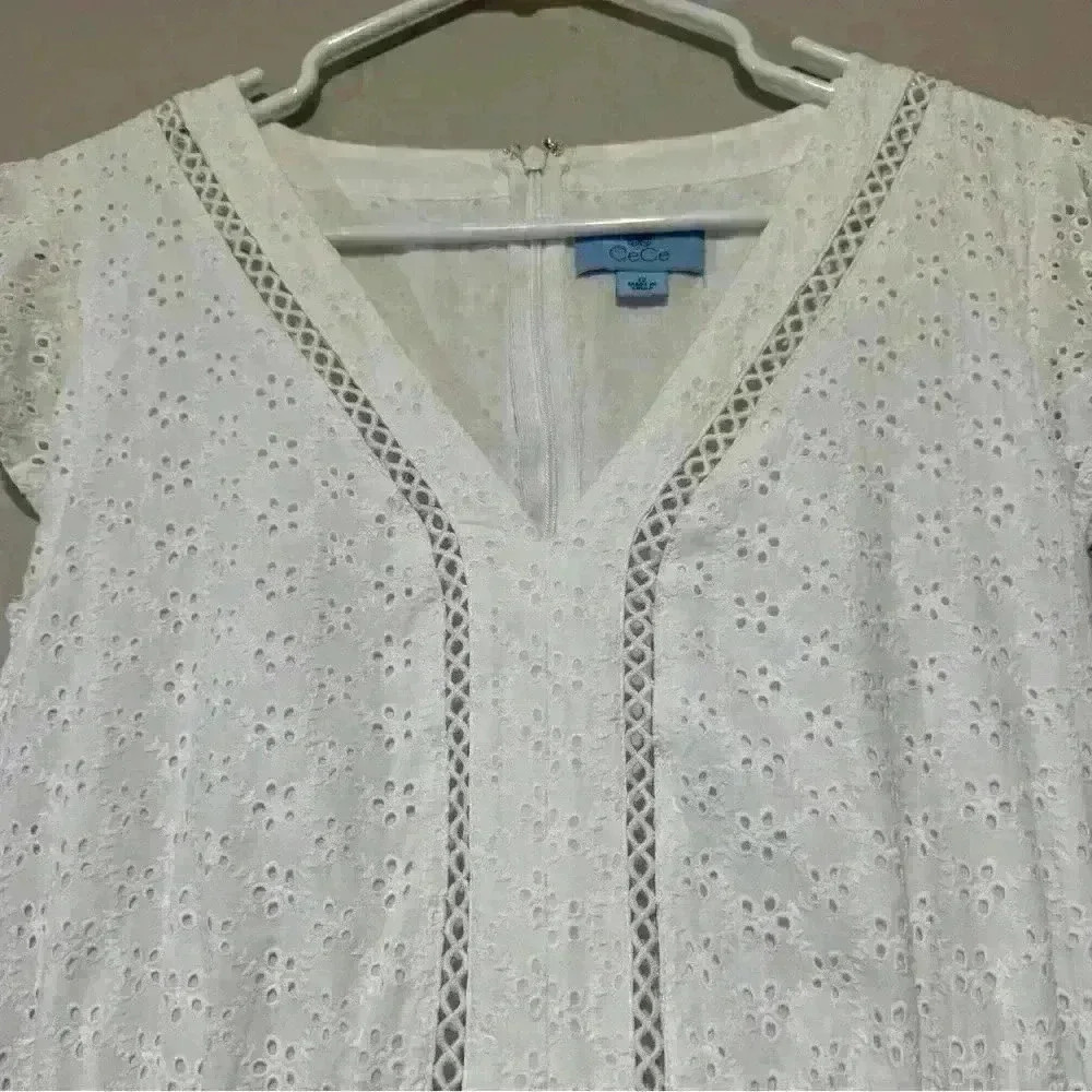 Cece White Lace Romper - Picture 3 of 5